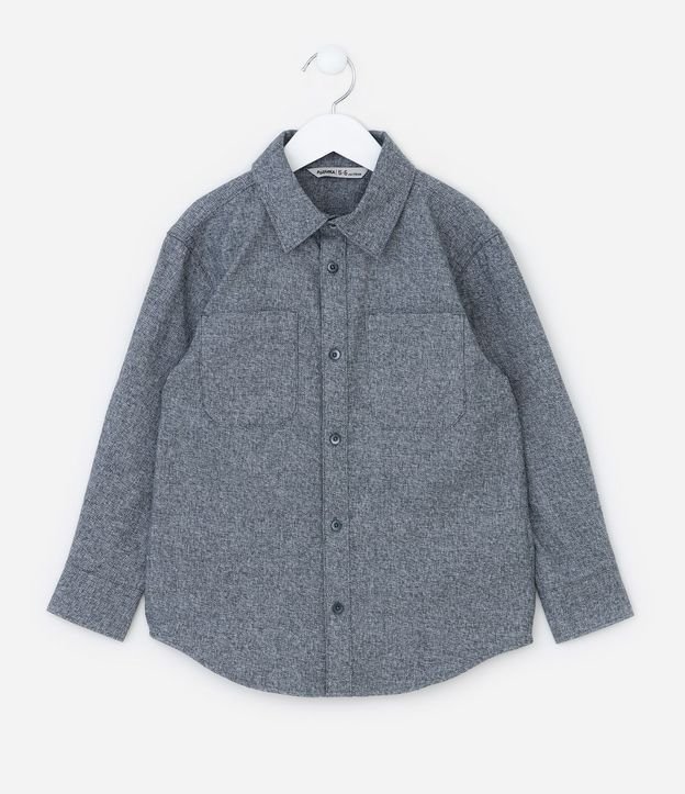 Camisa Infantil Franela con Bolsillos 2