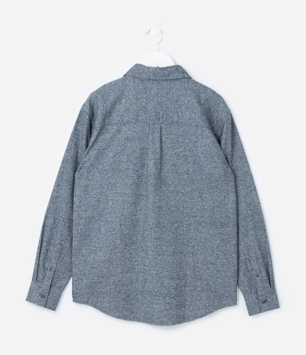Camisa Infantil Franela con Bolsillos 3
