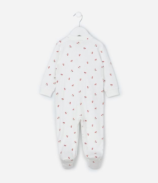 Mono Infantil en Suedine con Estampa de Cereza - Talle RN a 18 Meses 4