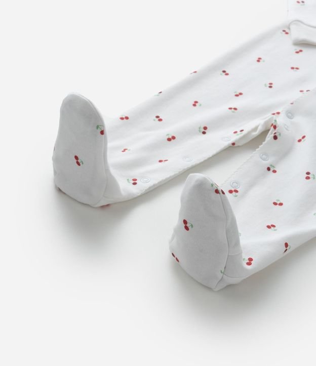 Mono Infantil en Suedine con Estampa de Cereza - Talle RN a 18 Meses 7