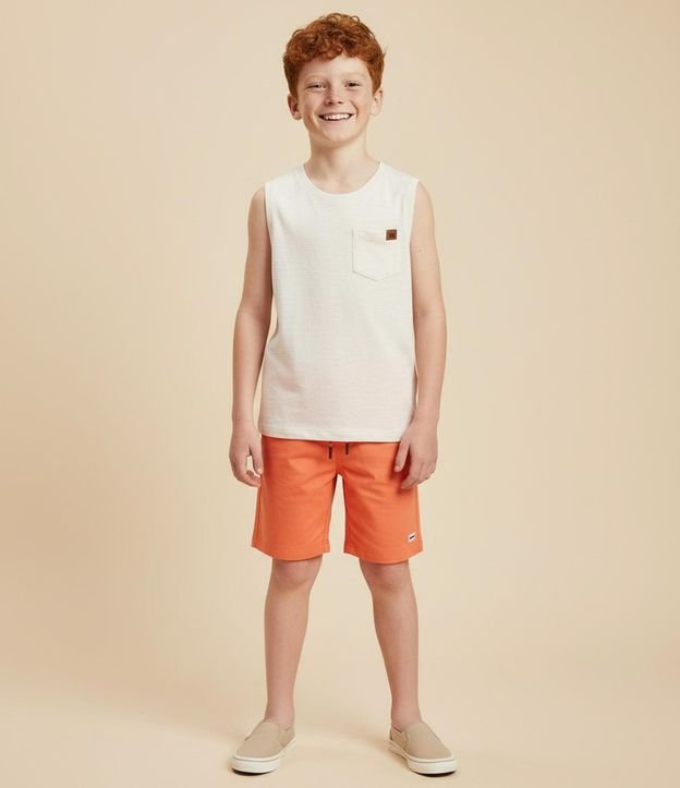 Musculosa Infantil en Flamé con Bolsillo - Talle 5 a 14 años