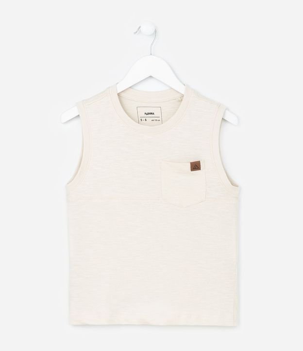 Musculosa Infantil en Flamé con Bolsillo - Talle 5 a 14 años 2