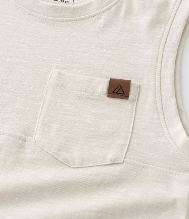 Musculosa Infantil en Flamé con Bolsillo - Talle 5 a 14 años