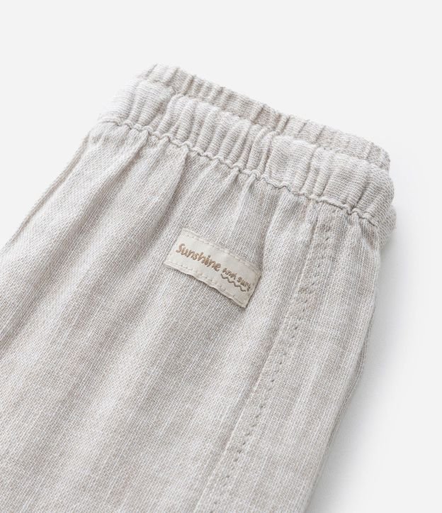 Pantalón Infantil con Lino y Cintura Elástica - Talle 1 a 6 años 5