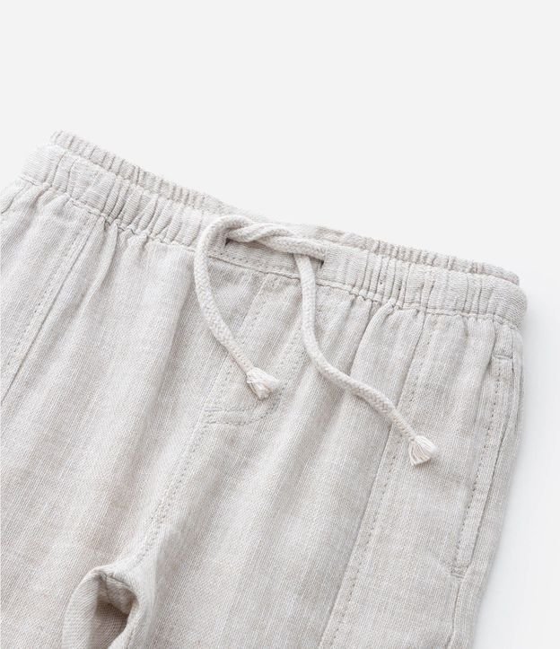 Pantalón Infantil con Lino y Cintura Elástica - Talle 1 a 6 años 8