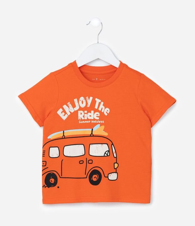 Conjunto Infantil con Estampa de Kombi y Lettering Enjoy The Ride - Talle 1 a 6 años 5