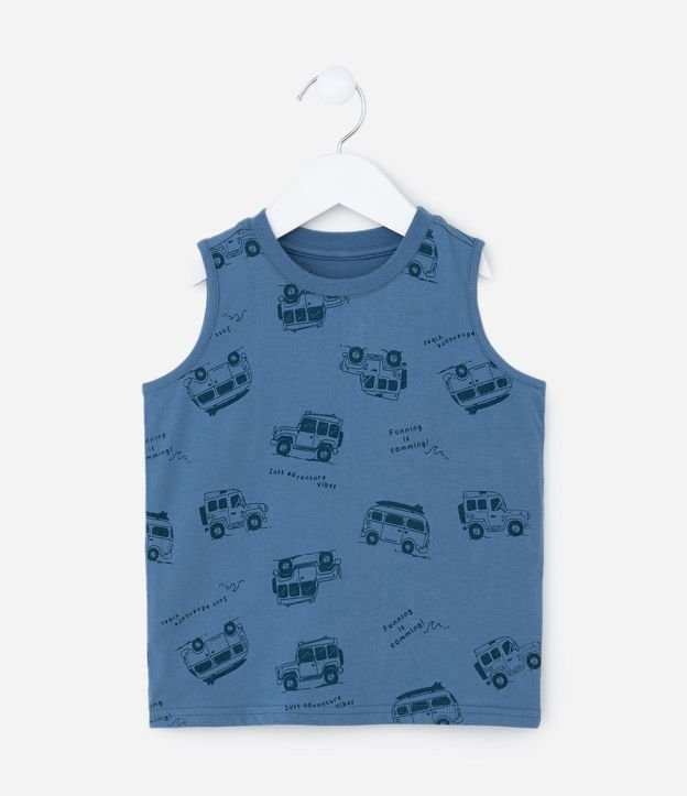 Conjunto Infantil con Estampa de Coches y Rayas - Talle 1 a 6 años 3