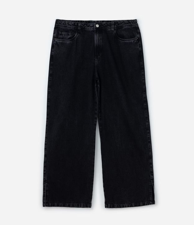Pantalón Wide Leg en Jeans Marmorizado Curve & Plus Size 8