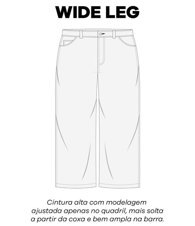 Pantalón Wide Leg en Jeans Marmorizado Curve & Plus Size 7