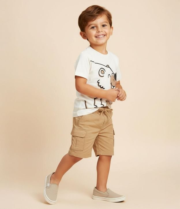 Bermuda Infantil con Bolsillos Cargo - Talle 1 a 6 años