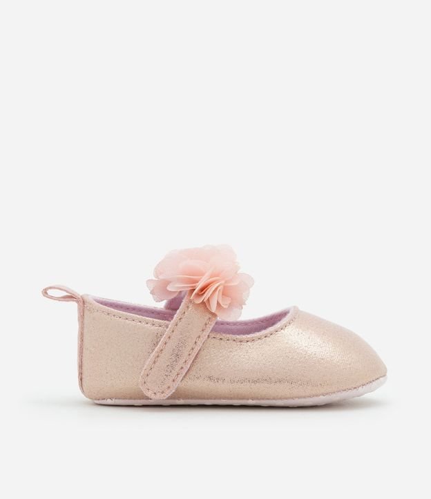 Zapatilla Infantil con Tira de Flores y Cinta para el Pelo - Talle 15 a 19 6