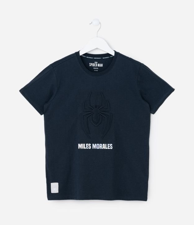 Remera Infantil con Relieve y Lettering Holográfico Hombre-Araña - Talle 4 a 12 años 2