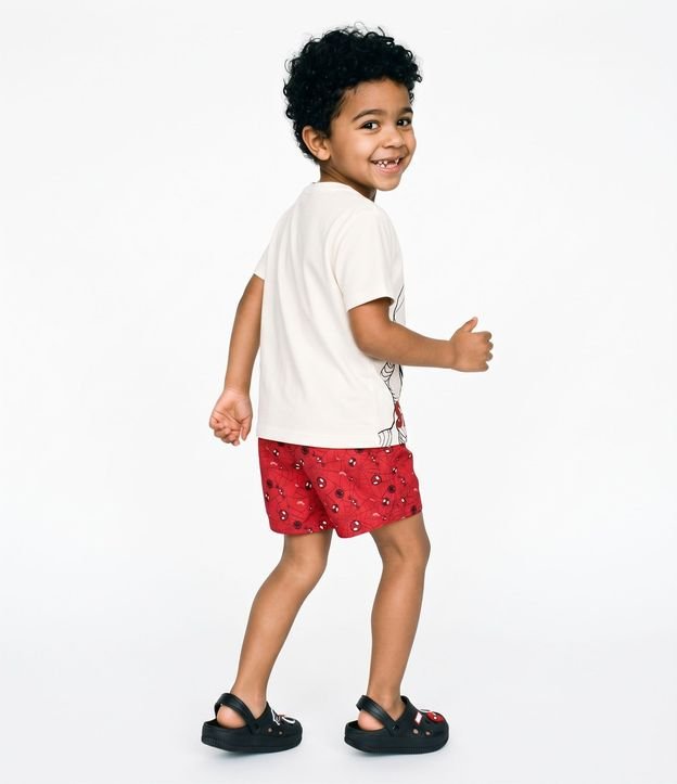 Bermuda en Microfibra con Estampa Spidey - Talle 1 a 5 años 9