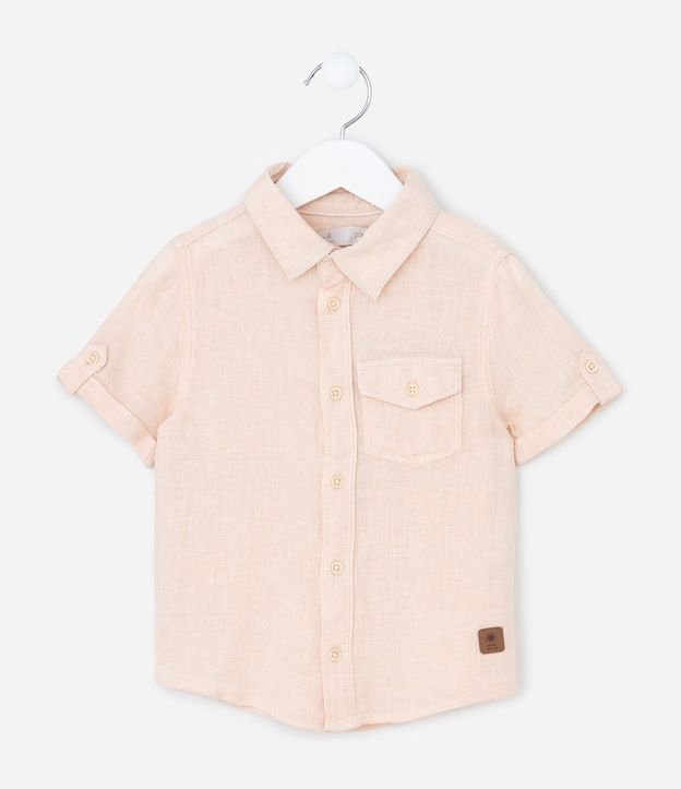 Camisa Infantil en Viscolino con Pequeño Bolsillo - Talle 1 a 4 años 2