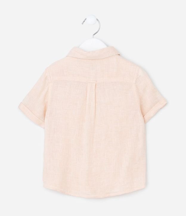 Camisa Infantil en Viscolino con Pequeño Bolsillo - Talle 1 a 4 años 4
