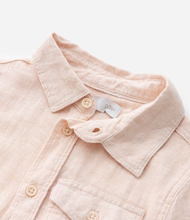 Camisa Infantil en Viscolino con Pequeño Bolsillo - Talle 1 a 4 años 8