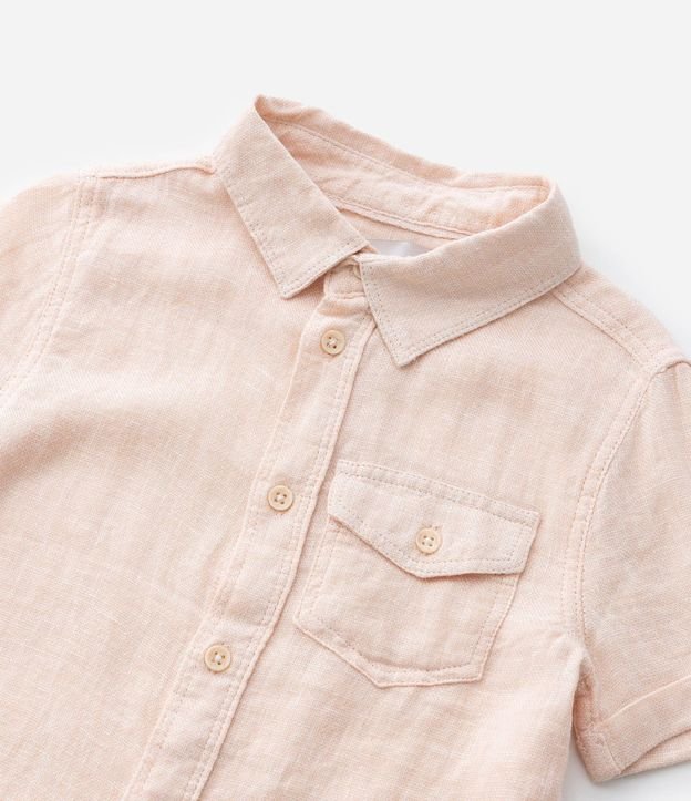 Camisa Infantil en Viscolino con Pequeño Bolsillo - Talle 1 a 4 años 9