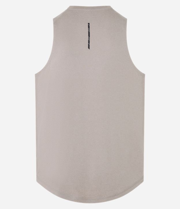 Musculosa Regular Deportiva con Etiqueta en el Bajo y Detalle Contrastante 8
