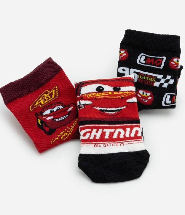 Kit 03 Medias Infantiles con Estampado Cars - Talle 19 a 30 3