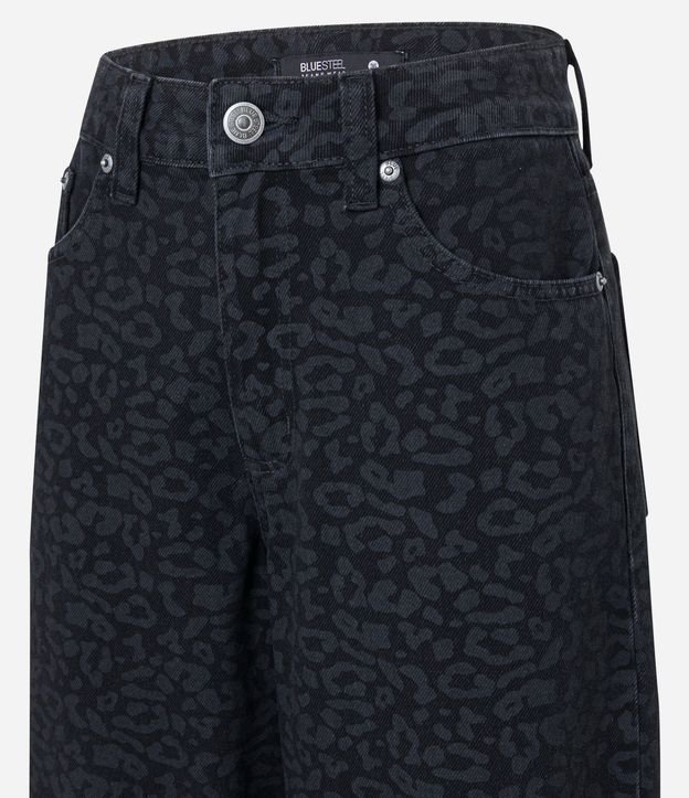 Pantalón Baggy en Sarga Animal Print Leopardo 4