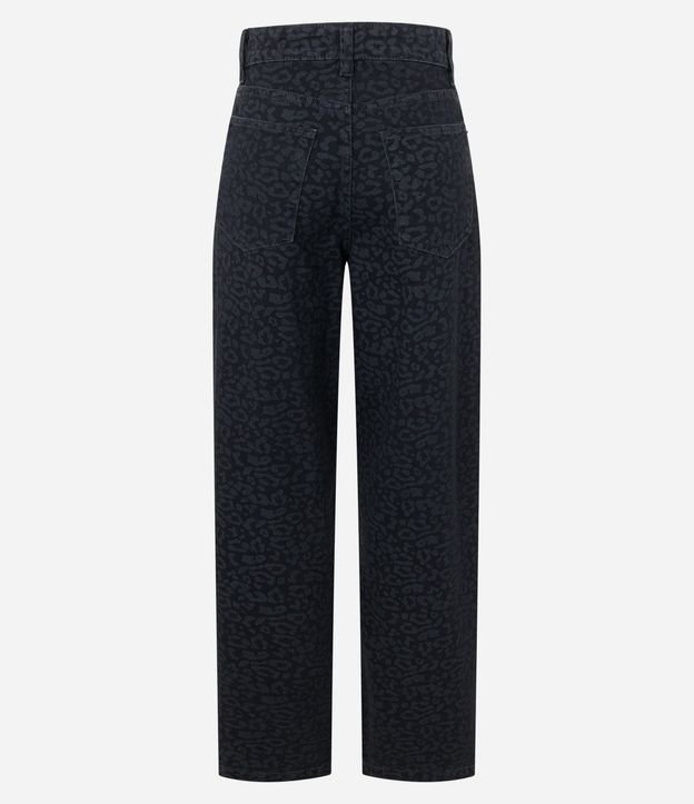 Pantalón Baggy en Sarga Animal Print Leopardo 5
