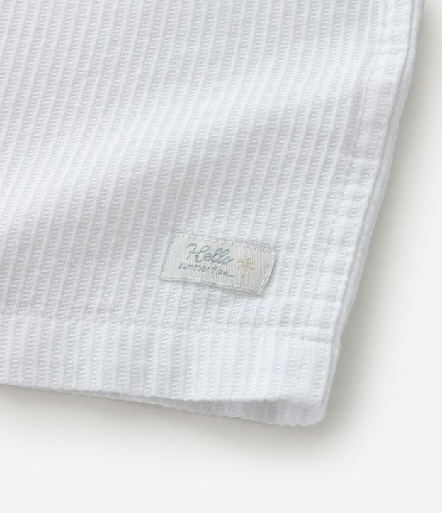 Camisa Infantil con Pequeño Bolsillo Texturizada - Talle 1 a 6 años 5