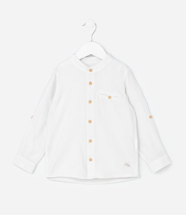 Camisa Infantil con Cuello Padre y Botones Contrastantes - Talle 1 a 6 años 2