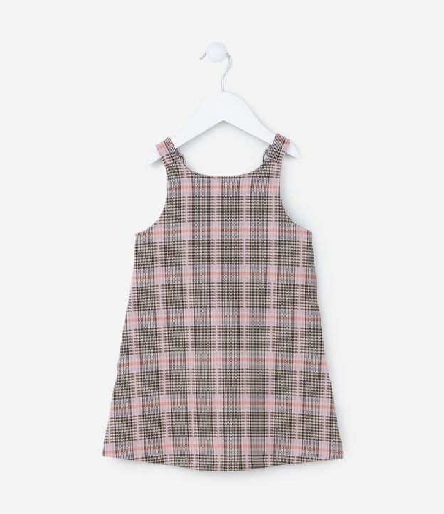 Peto infantil con Bolsillos y Estampado a Cuadros - Talle 1 a 6 años 2