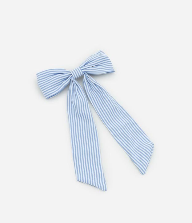 Pinza para el Pelo con Forma de Lazo Listrado