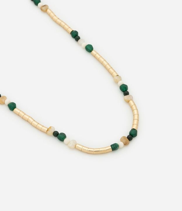 Collar Largo con Piedras en Resina