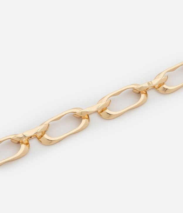 Pulsera de Metal con Eslabones Orgánicos 2