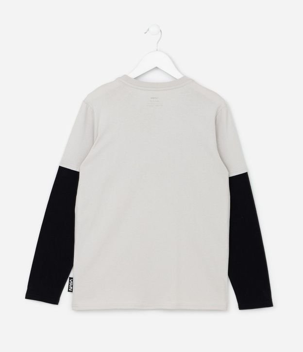 Remera Infantil con Estampa Relieve Holográfico NASA - Talle 5 a 14 años 3