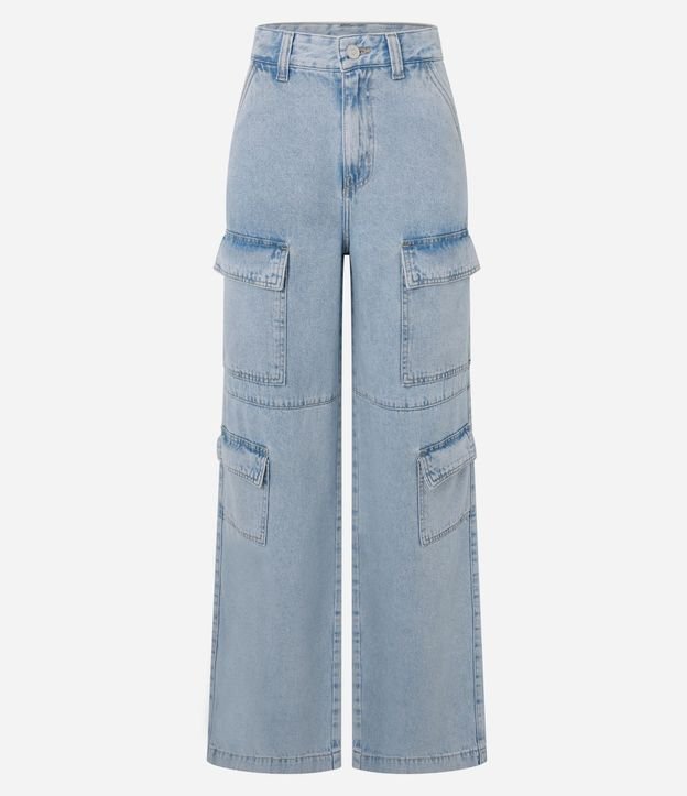 Pantalón años 90 en Jeans con Bolsillo Cargo 6