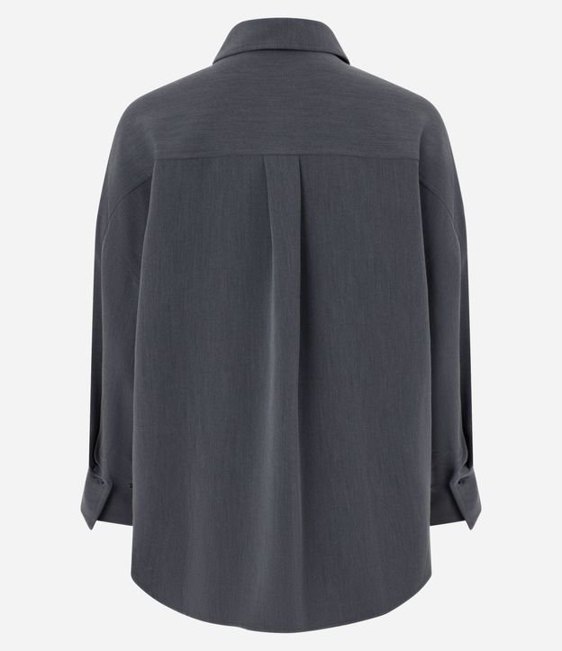 Camisa Oversized Sastrería con Puño Largo 7