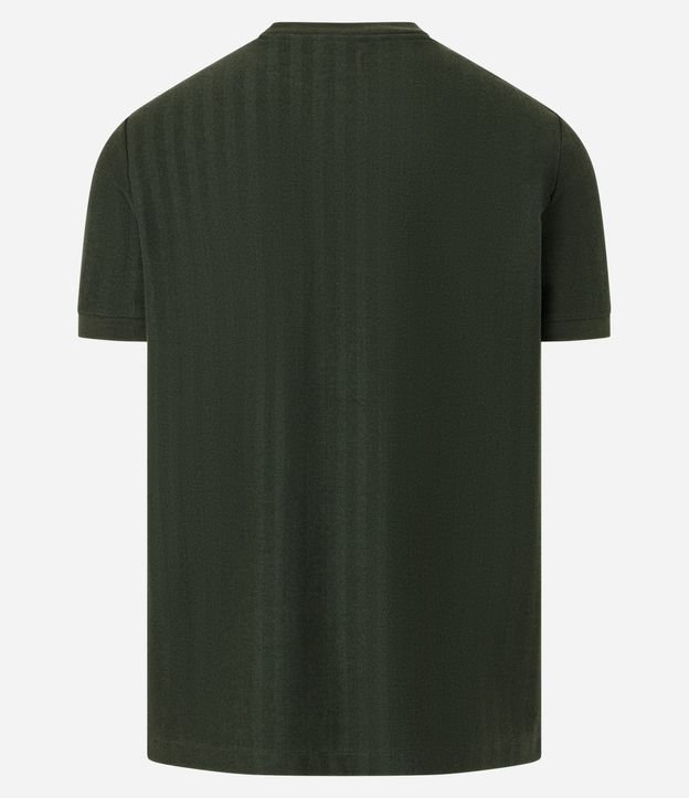 Remera Slim en Algodón con Textura Espina de Pez 3