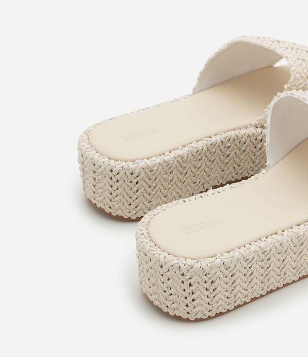 Sandalia Flatform con Superficie Trenzada 3
