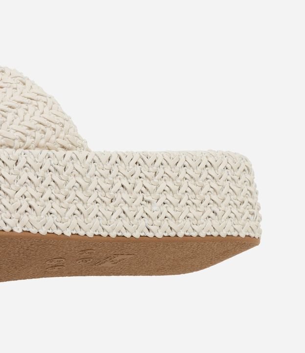 Sandalia Flatform con Superficie Trenzada 4