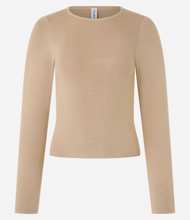 Blusa en Jacquard con Manga Larga