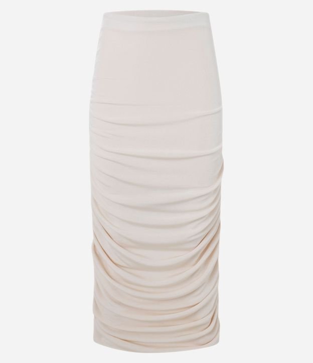 Pollera New Midi Fruncida en Rib 5
