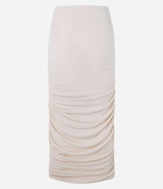 Pollera New Midi Fruncida en Rib 6