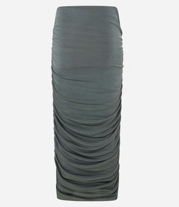 Pollera New Midi Fruncida en Rib 6