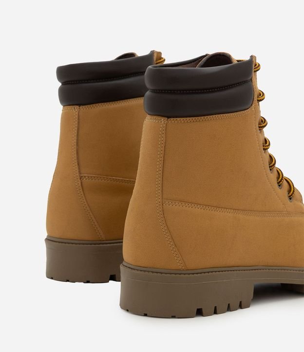 Bota Worker de Cano Medio con Acabado Tipo Nobuck 4