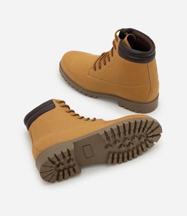 Bota Worker de Cano Medio con Acabado Tipo Nobuck 5