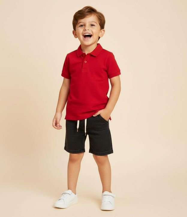 Remera Polo Infantil con Bordado - Talle 1 a 5 años