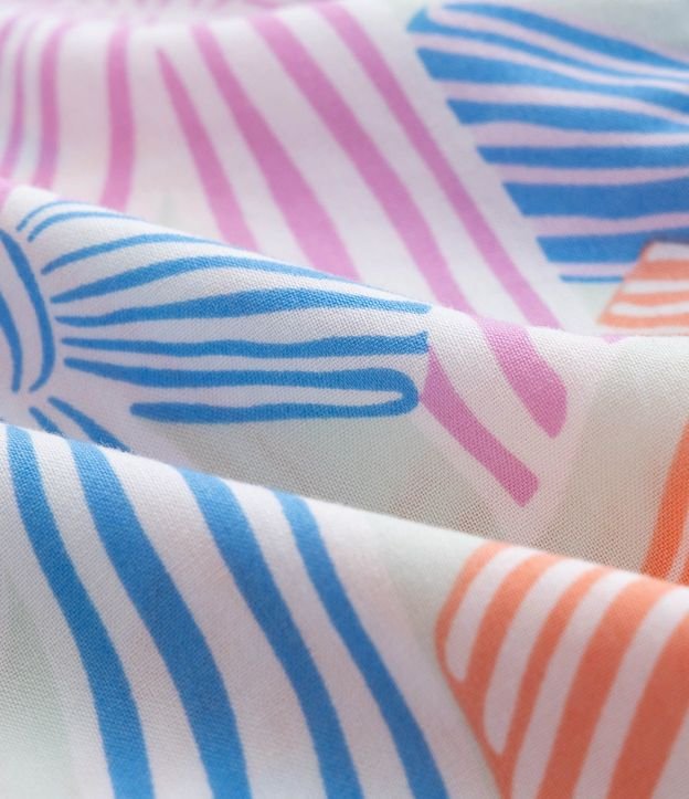 Vestido Infantil en Viscosa con Estampa de Lazos - Talle 5 a 14 años 4
