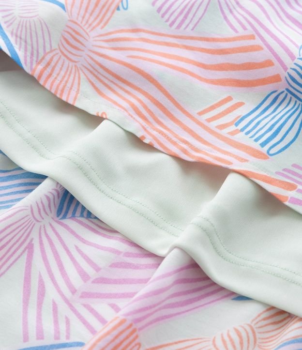 Vestido Infantil en Viscosa con Estampa de Lazos - Talle 5 a 14 años 6