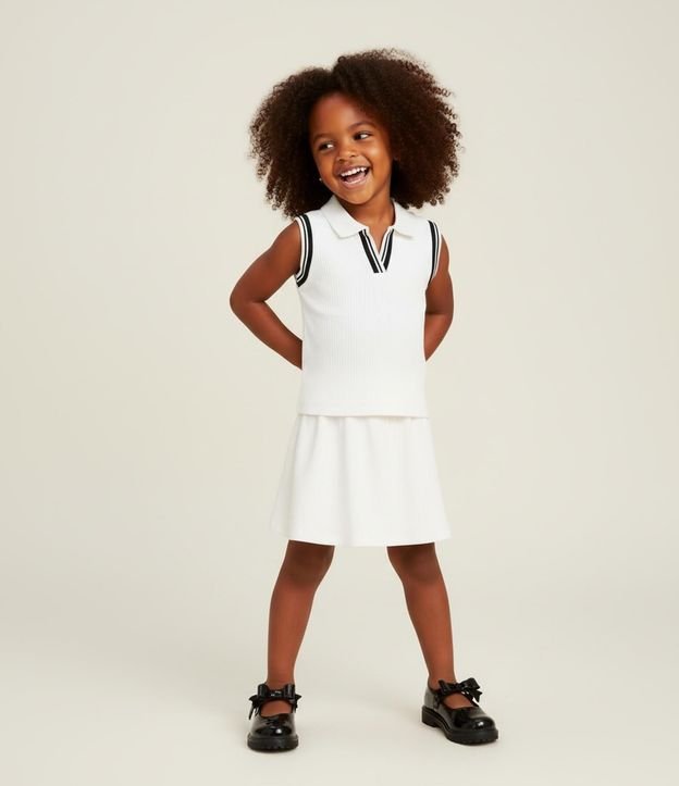 Conjunto Infantil Polo y Short Pollera Seamless - Talle 1 a 6 años 1