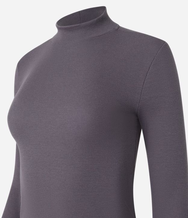 Blusa en Algodón Manga Larga y Cuello Alto 5