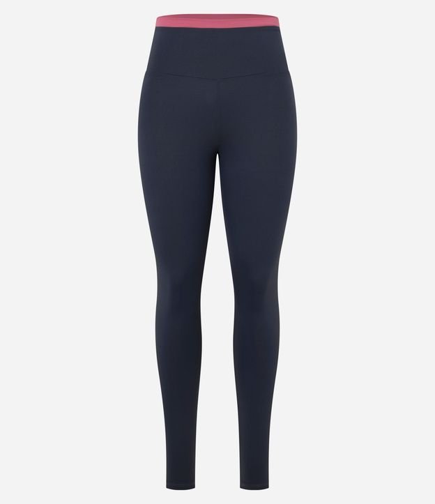 Pantalón Legging Deportiva con Cintura Contrastante 6