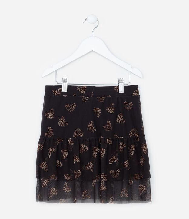Short Pollera Infantil en Tule con Volados - Talle 5 a 14 años 2